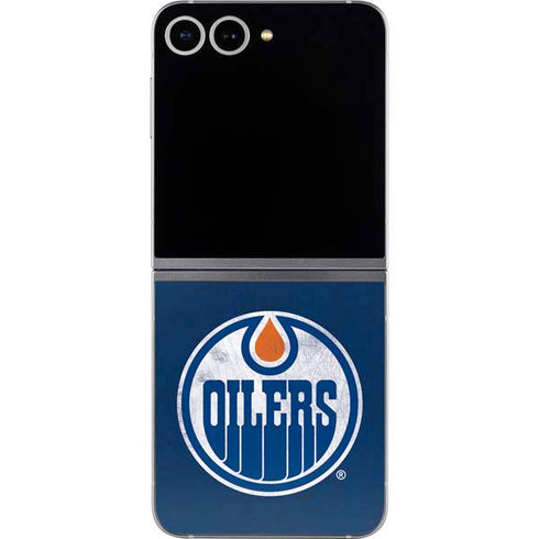 NHL Edmonton Oilers Distressed Galaxy Z Flip6 Skin